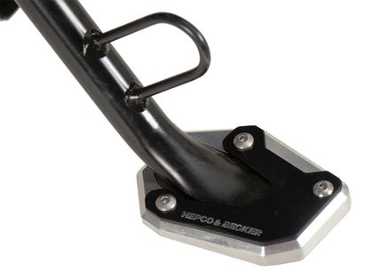 Extension de béquille Hepco & Becker latérale - noir/argent Ref : HBE00564A / 42113550 00 91 