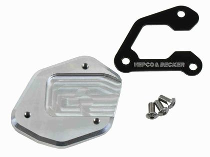 Extension de béquille Hepco & Becker latérale - noir/argent Ref : HBE00567A / 42114562 00 91 YAMAHA 900 XSR 900 - 2022 - 2025