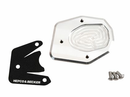 Extension de béquille Hepco & Becker latérale - noir/argent
