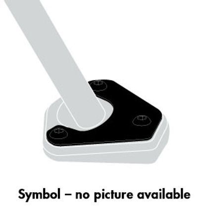 Extension de béquille Hepco & Becker latérale - noir/argent