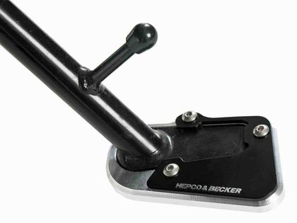 Extension de béquille Hepco & Becker latérale - noir/argent Ref : HBE00578A / 4211677 00 91 BMW 1200 R 1200 RS ABS (0A05) - 2015 - 2018