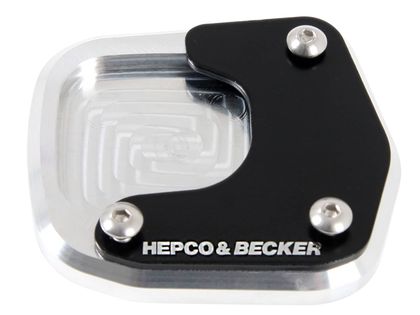 Extension de béquille Hepco & Becker latérale - noir/argent Ref : HBE00601A / 4211974 00 91 
