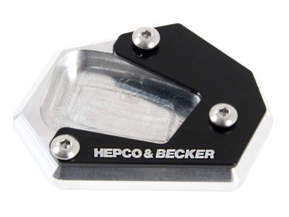 Extension de béquille Hepco & Becker latérale - noir/argent Ref : HBE00603A / 4211980 00 91 HONDA 500 CBR 500 R (PC44) - 2013 - 2015