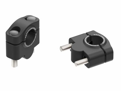 Rehausseur de guidon Hepco & Becker 25 mm - noir Ref : HBE00694A / 42303512 25 01 