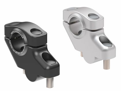 Rehausseur de guidon Hepco & Becker avec déport - noir