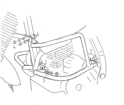 Pare-carter Hepco & Becker Crashbar - noir