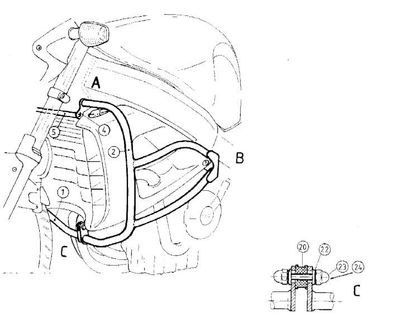 Pare-carter Hepco & Becker Crashbar - noir Universel