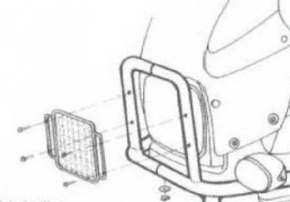 Protection Phare Hepco & Becker Grille - noir