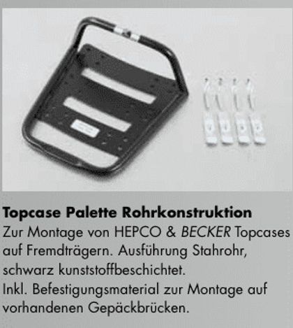 Hepco & Becker tubulaire Steun voor topkoffer Universeel