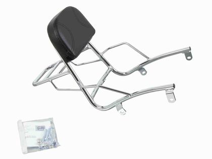 Hepco & Becker avec sissybar - chrome Bagagerek