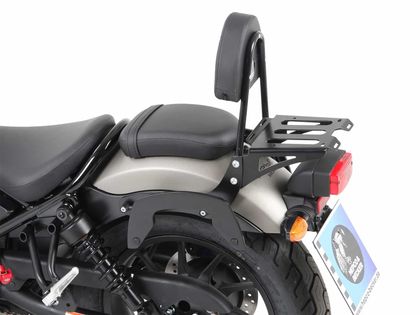 Hepco & Becker met sissybar - zwart Bagagerek