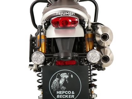 Support valises Hepco & Becker C-Bow côté gauche - noir Ref : HBE01609A / 6317675 00 01L TRIUMPH 1200 SCRAMBLER 1200 XE - 2024 - 2025