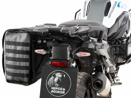 Sacoches cavalières Hepco & Becker Kit complet Xtravel Basic pour support Vario BMW - noir
