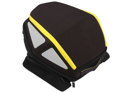 Hepco & Becker Royster - seatpad Basic inclus - noir avec fermeture éclair jaune Satteltasche Universell