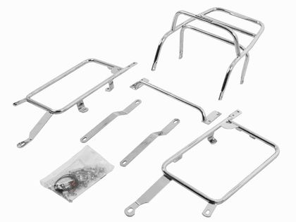 Support top case Hepco & Becker avec support de valises latérales - chrome