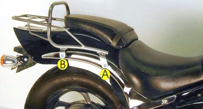 Hepco & Becker tubular - Chrom Halterung für Topcase