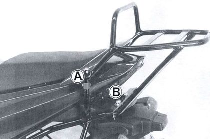 Support top case Hepco & Becker - noir