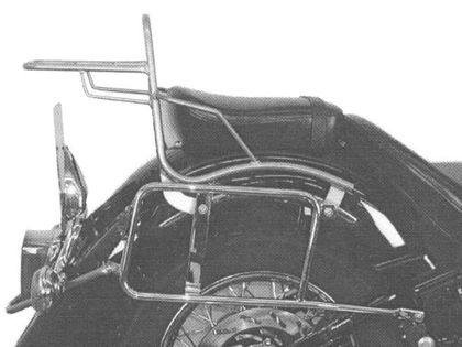 Support top case Hepco & Becker tubulaire - chrome