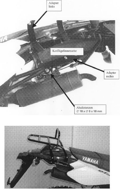 Support top case Hepco & Becker tubulaire - noir