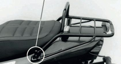 Support top case Hepco & Becker tubulaire - noir