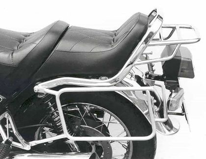 Support valises Hepco & Becker Tubulaire - chrome Ref : HBE01875A / 650520 00 02 MOTO GUZZI 650 V65 FLORIDA - 1992