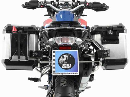 Hepco & Becker Cutout - argent/Acier inoxydable Seitenkofferhalterung