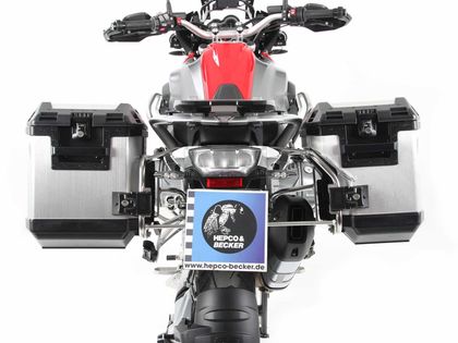 Hepco & Becker Cutout - argent/Acier inoxydable Seitenkofferhalterung