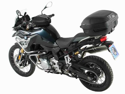 Support top case Hepco & Becker Alurack - pour combinaison avec le porte bagage d'origine - noir Ref : HBE02077A / 6526512 01 01 BMW 750 F 750 GS ABS (0B08) - 2018 - 2023