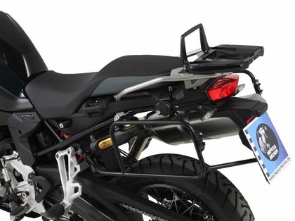 Support top case Hepco & Becker Alurack - pour combinaison avec le porte bagage d'origine - noir Ref : HBE02082A / 6526537 01 01 BMW 800 F 800 GS ABS - 2024 - 2025