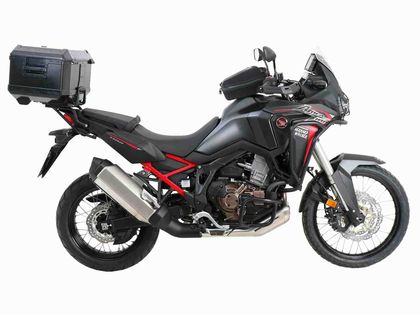 Support top case Hepco & Becker Alurack - noir Ref : HBE02100A / 6529521 01 01 HONDA 1100 CRF 1100 L AFRICA TWIN ABS - 2020 - 2021