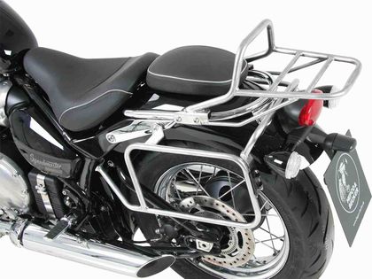 Support valises Hepco & Becker Tubulaire - chrome Ref : HBE02118A / 6537572 00 02 TRIUMPH 1200 BONNEVILLE 1200 SPEEDMASTER - 2018 - 2025