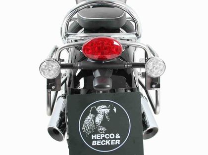Support valises Hepco & Becker Tubulaire - chrome