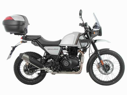 Support top case Hepco & Becker Alurack - pour combinaison avec le porte bagage d'origine - noir Ref : HBE02164A / 6557629 01 01 ROYAL ENFIELD 400 HIMALAYAN - 2021 - 2024