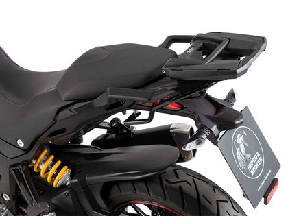 Support top case Hepco & Becker Alurack - noir Ref : HBE02266A / 6617579 01 01 DUCATI 1260 1260 MULTISTRADA ENDURO - 2019 - 2021