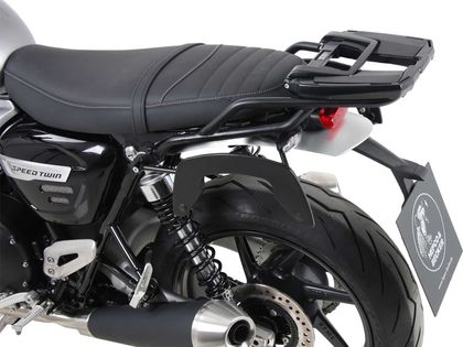 Support top case Hepco & Becker Easyrack - noir Ref : HBE02267A / 6617591 01 01 TRIUMPH 1200 SPEED TWIN 1200 ABS - 2019 - 2021