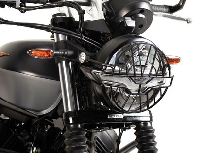 Protection Phare Hepco & Becker Grille - noir Ref : HBE02398A / 700559 00 01 MOTO GUZZI 900 V9 BOBBER - 2021 - 2024