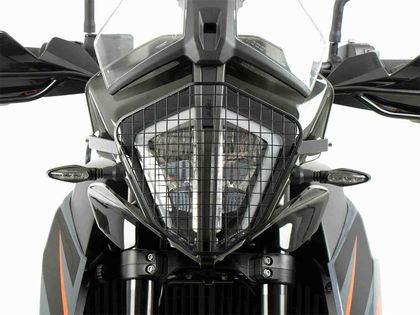 Protection Phare Hepco & Becker Grille - noir Ref : HBE02422A / 7007617 00 01 KTM 890 890 ADVENTURE - 2021 - 2022