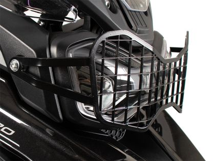 Protection Phare Hepco & Becker Grille - noir Ref : HBE02428A / 7007657 00 01 TRIUMPH 900 TIGER 900 RALLY PRO - 2024 - 2025