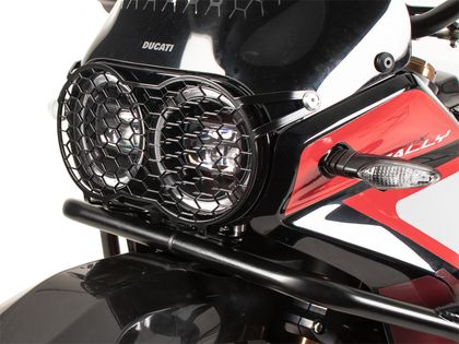 Protection Phare Hepco & Becker Grille - noir Ref : HBE02429A / 7007659 00 01 DUCATI 937 DESERT X RALLY - 2024 - 2025