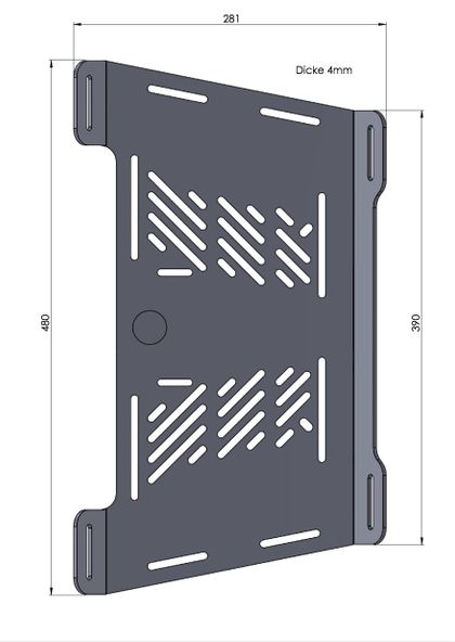 Porte Bagage Hepco & Becker D'extension - argent Ref : HBE02464A / 800634 00 09 BMW 1150 R 1150 GS ADVENTURE (0441) - 2001 - 2005