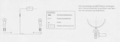 Feux Hepco & Becker Twinlight (route) avec support et câble - chrome Ref : HBE02527A / 400464 00 02 