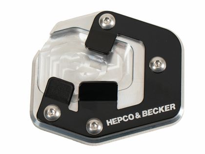 Extension de béquille Hepco & Becker latérale - noir/argent Ref : HBE02578A / 4211557 00 91 