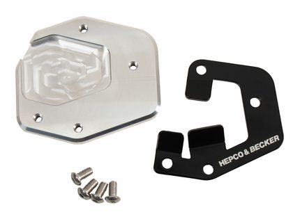 Extension de béquille Hepco & Becker latérale - noir/argent