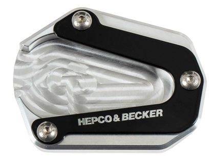 Extension de béquille Hepco & Becker latérale - noir/argent Ref : HBE02619A / 42117657 00 91 TRIUMPH 900 TIGER 900 RALLY PRO - 2024 - 2025