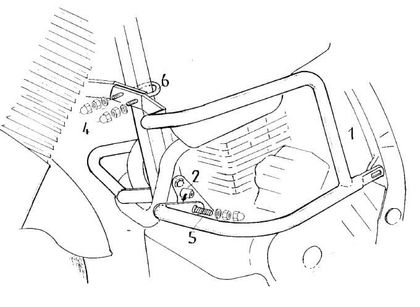 Pare-carter Hepco & Becker Crashbar - noir
