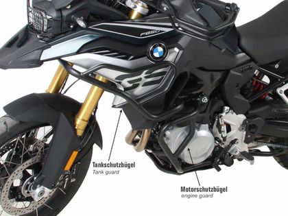 Pare-carter Hepco & Becker Crashbar - noir Ref : HBE03042A / 5016513 00 01 BMW 850 F 850 GS ABS (0B09) - 2018 - 2023