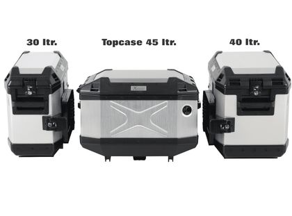 Valise Hepco & Becker Xplorer 30 gauche - argent Universel