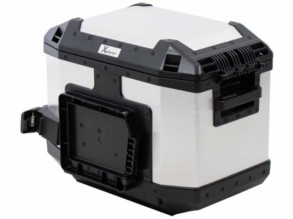 Valise Hepco & Becker Xplorer 40 gauche pour support cutout - argent Universel Ref : HBE03416A / 610220 00 00 