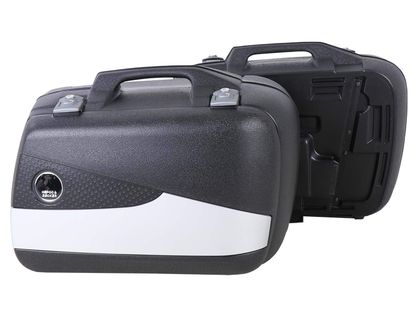 Valise Hepco & Becker Junior Flash argent Enduro (30 L gauche / 40 L droite) - noir Universel