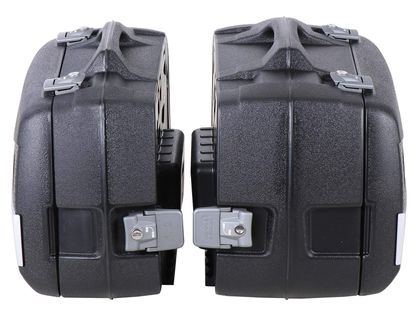 Valise Hepco & Becker Junior Flash argent Enduro (30 L gauche / 40 L droite) - noir Universel